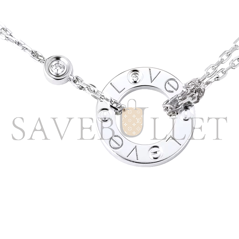 CARTIER LOVE NECKLACE, 2 DIAMONDS B7219400